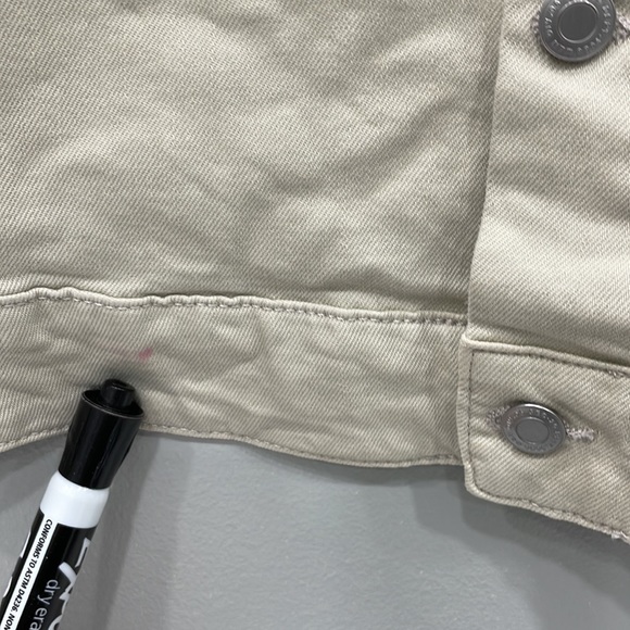 H&M Jackets & Coats Hm Cream Jean Jacket Poshmark